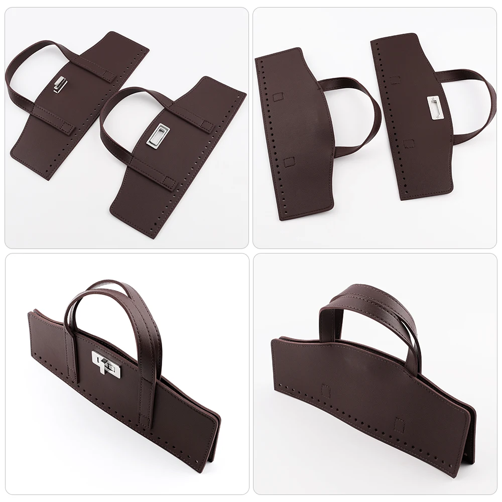 2Pcs Detachable PU Leather Bag Handle Bag Cover Bag Accessories Bag Flap High Quality Replacement Accessories for DIY Handbag