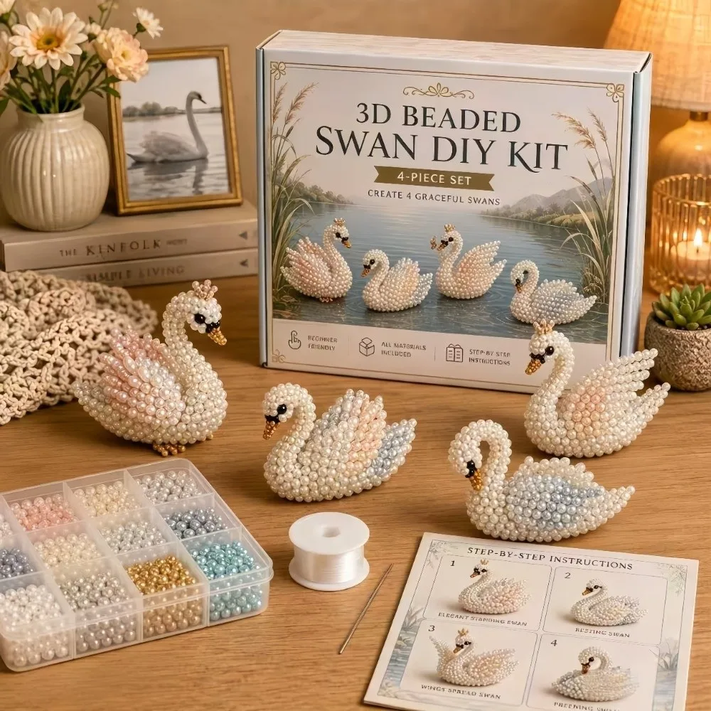 novo-kit-criativo-de-micangas-3d-serie-personagens-mae-maria-conjunto-de-micangas-cisne-kit-de-tecelagem-de-micangas-familia-feliz-atividade-diy