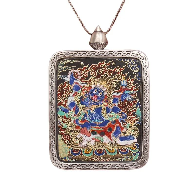 

Нарисованная вручную символизирует богатство, мир, амулет фэн-шуй, подвеска Будды Тханка традиционного китайского искусства