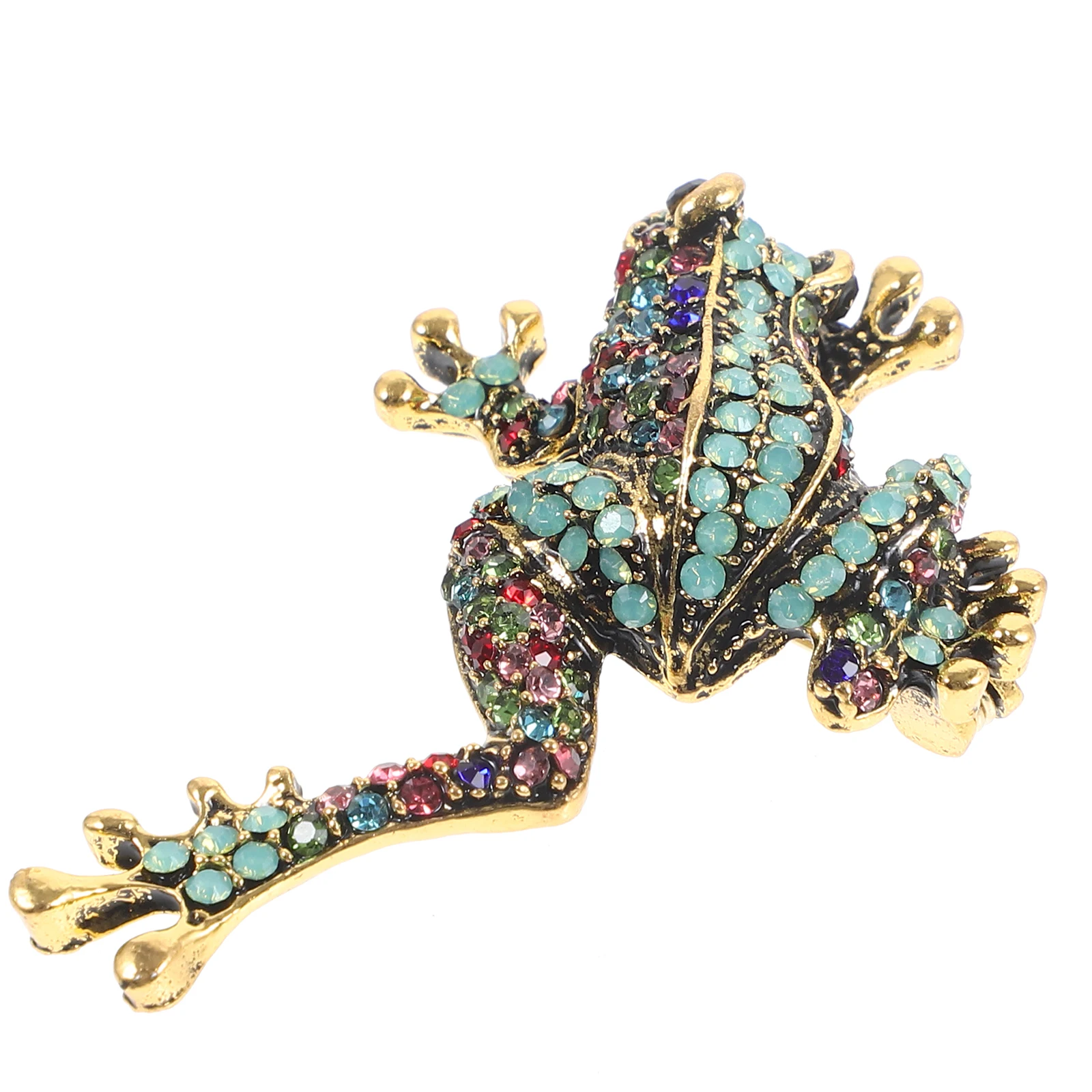 Broche acessórios de metal sapo pino bonito animal crachá lapela vestido decorativo pino de segurança para chapéu cachecol terno para mulher