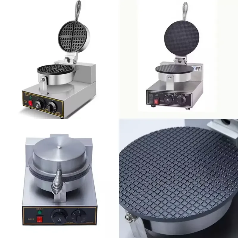 TEBAK High Efficiency 220V Easy Operation Restaurant User Stainless Steel Waffle Cone Maker Machine Ice Cream Cone Baker