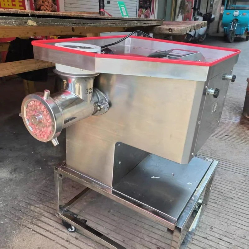 Image of Edelstahl Schnell-Fleischschneidemaschine Elektrischer Fleisch- und Gemüseschneider für Hotelküchen