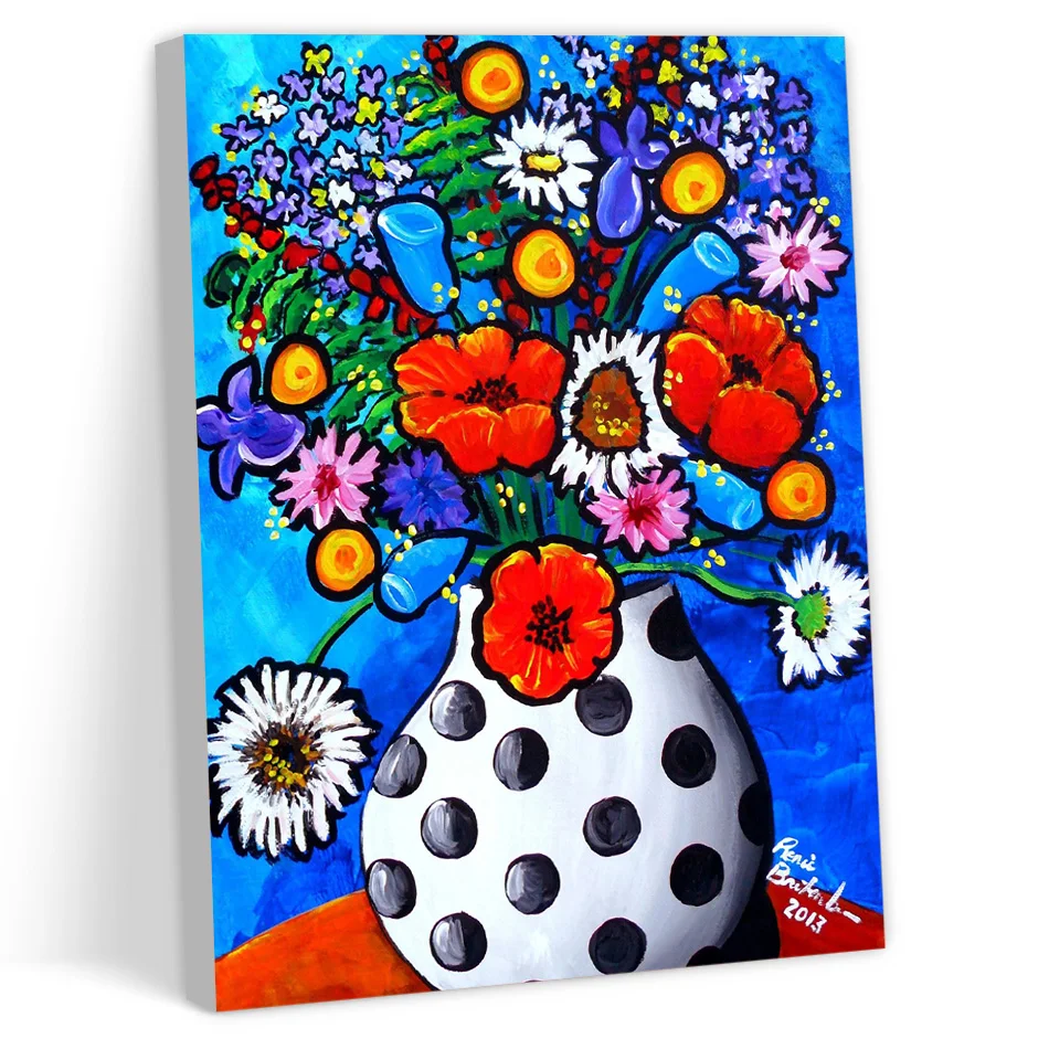 CHENISTORY Painting By Number Adults Simple hand drawing Flowers Wall Decor Color Markers Coloring By Numbers Diy Crafts Acrylic