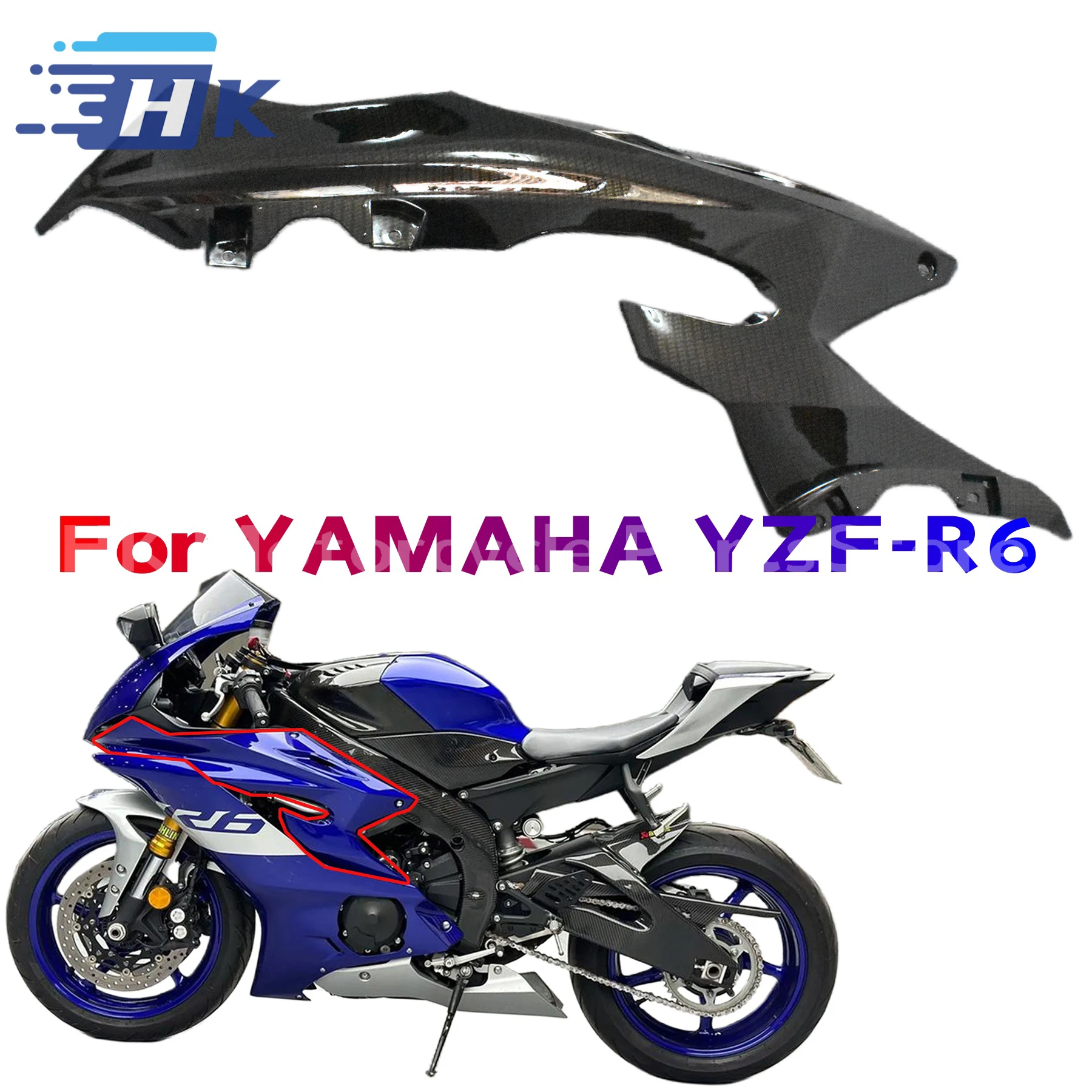 

Body Works Cover Fairings YZFR6 17 18 19 20 21 22 23 Motorcycle Aftermarket Fairing Kit Panel for YAMAHA YZF R6 2017-2023