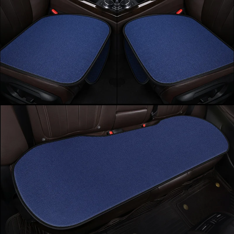 

Mesh Flax Car Seat Covers Front/Rear/ Full Set Choose Car Seat Cushion Linen Fabric Seat Pad Protector Car Accessories Anti-Slip