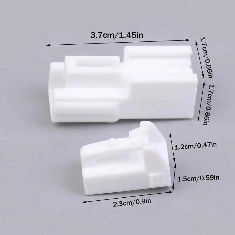 DJ7026A-2.2-11/21 Conector de assento de carro de 2 pinos - Conjunto de plugue macho/fêmea branco para ventilação e fiação do motor