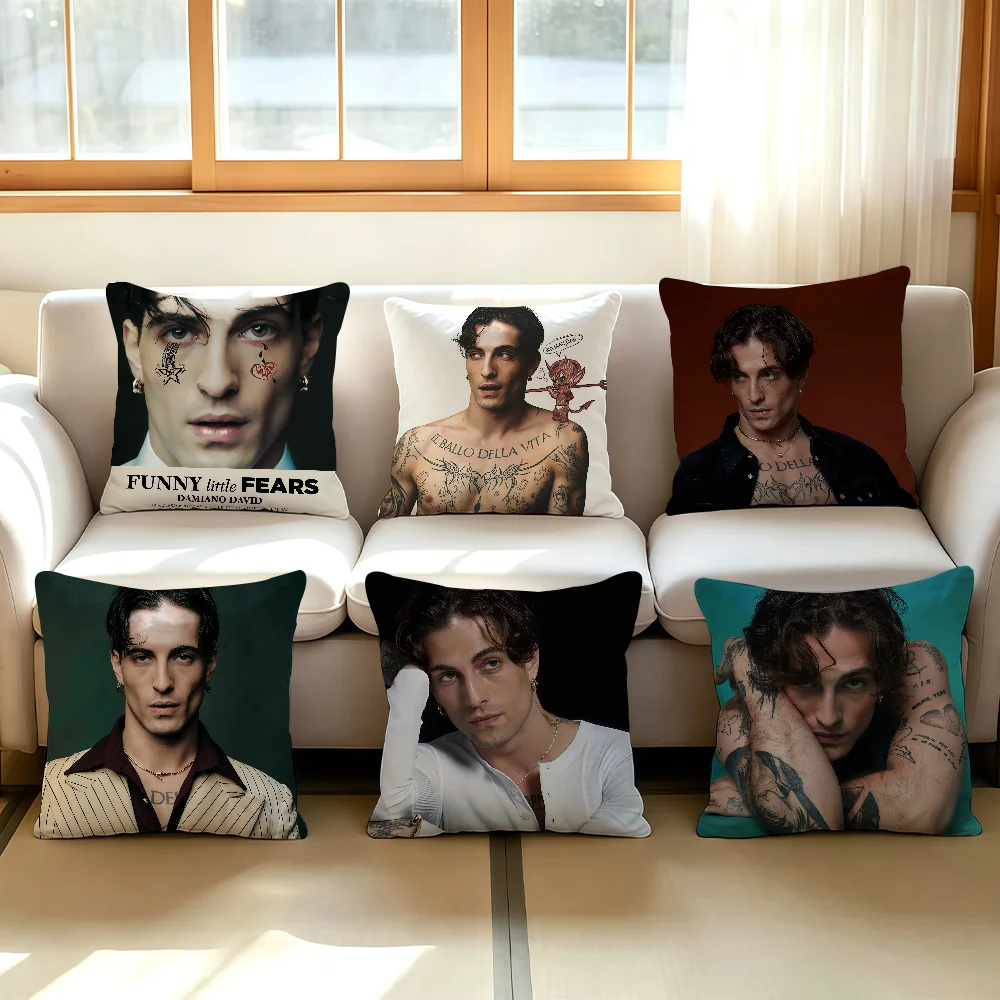 Singer D-Damiano David cushion cover Anti-dustmite Sofa Cushion Decorative Office Cover Lounge Area Indoor & Outdoor Use