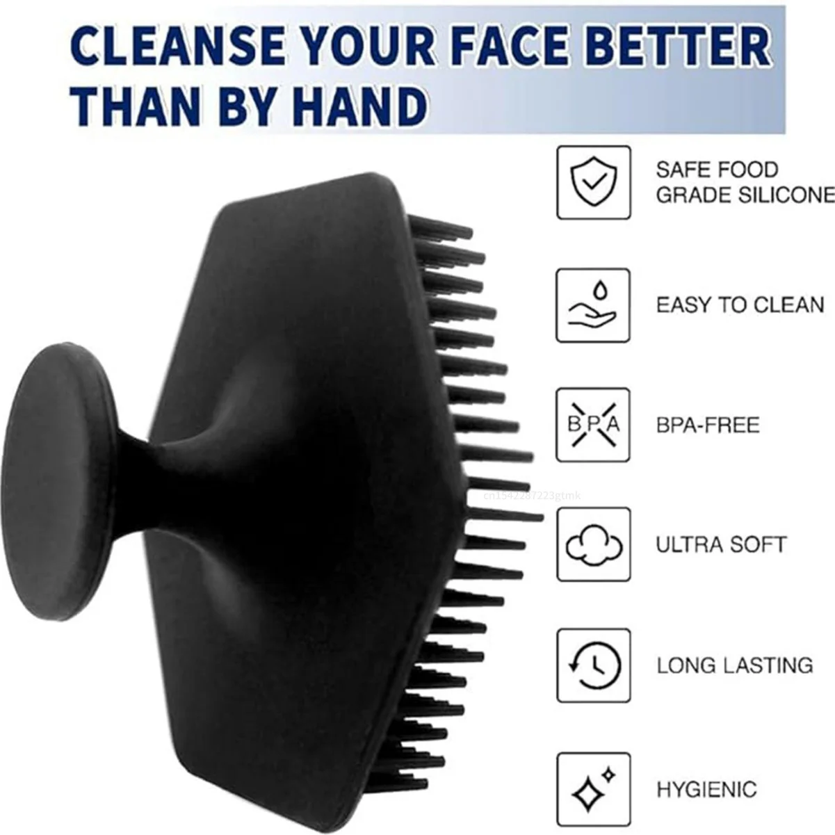 Men Facial Cleaning Brush Scrubber Silicone Miniature Face Deep Clean Shave Massage Face Scrub Brush Face Cleaner