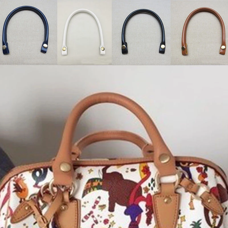 1 Uds. Bolso Vintage de 40cm para mujer, bolso de hombro, asas de cuero PU desmontables delgadas, correa, cinturón, accesorios para bolso de