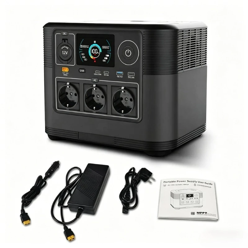 2026 NEW 1800W High-Capacity Outdoor Energy Storage Power Bank with Lithium Iron Phosphate Battery - Portable Power Bank