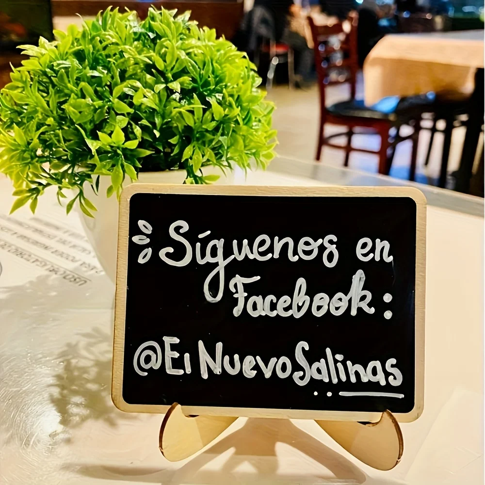 10PCS Mini Chalkboard Signs With Easel Wedding, Birthday Parties, Message Board Signs And Event Decor Wooden Place Cards
