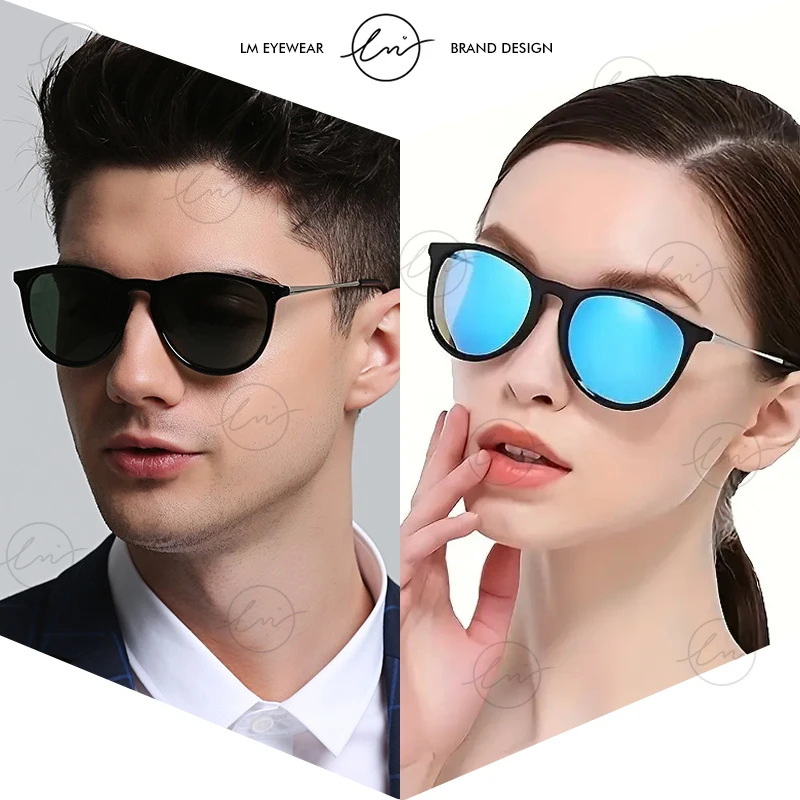 LM Vintage Leopard Frame Women Sunglasses Polarized Fashion Men Sun Glasses Classic Shades Travel Safe Driving UV400 Goggles