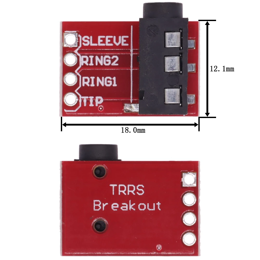 TRRS 3.5mm Audio Holder MP3 Stereo Headphone Video Microphone Interface Module image 6