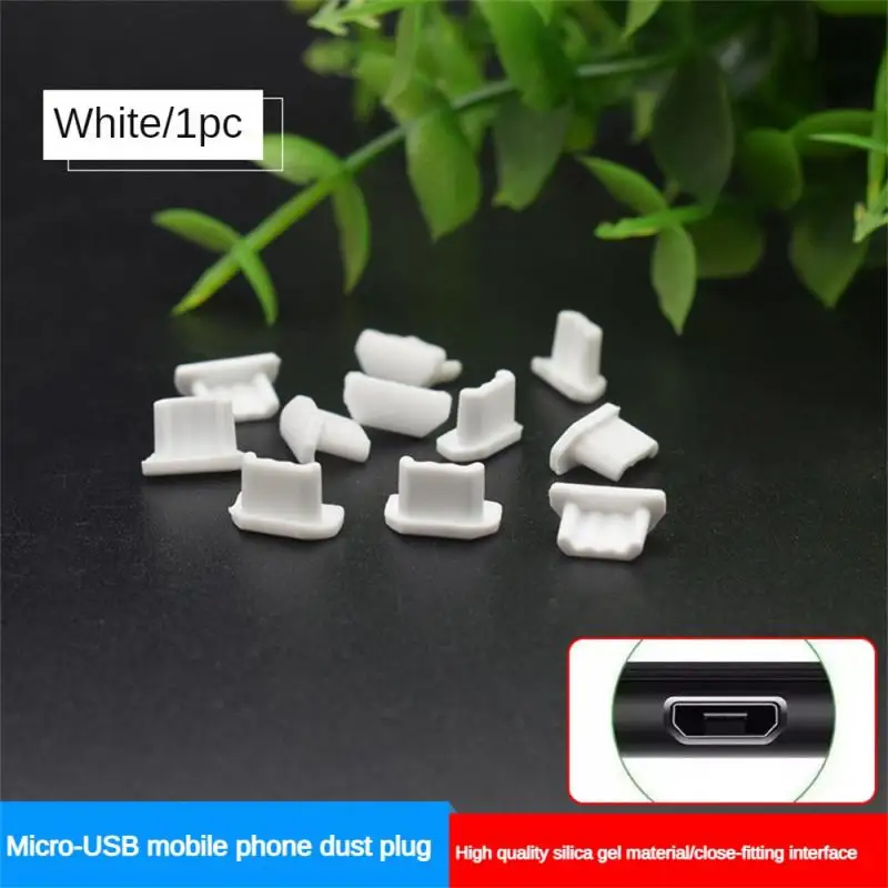 10 Uds Mini USB tapón antipolvo de silicona Universal puerto de carga Android cubierta protectora de enchufe de polvo teléfono móvil