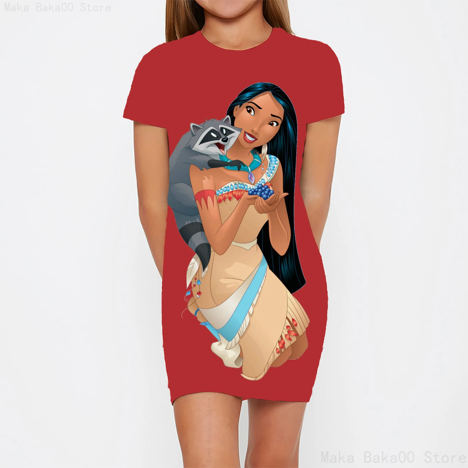 Disney Baojiakang impreso niñas nueva ropa para niños novedad de verano vestido de princesa serie Disney vestido casual para casa