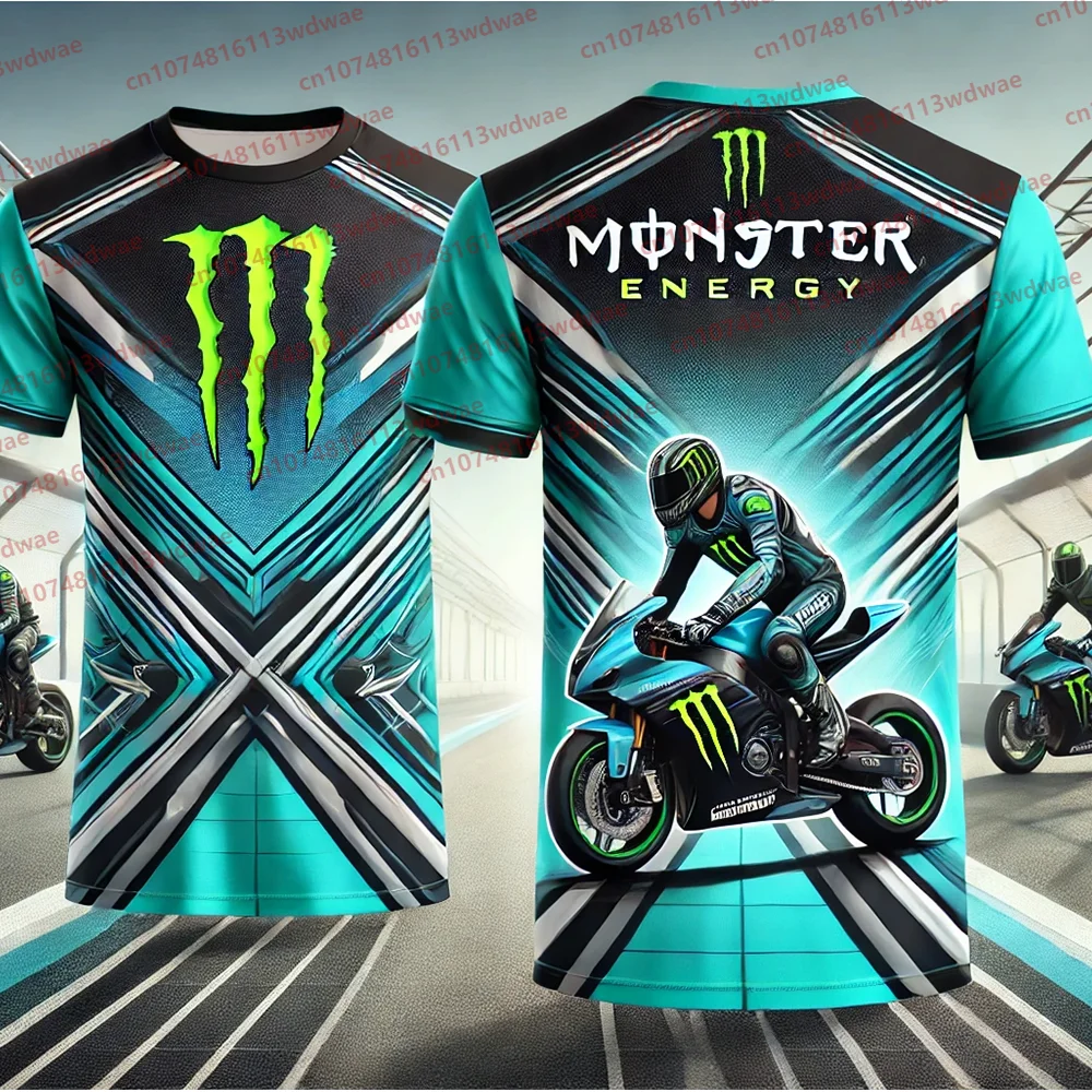 

Monster Energy T-Shirt Men Unisex Women Short Sleeve T-Shirt Motorcycle 3D Original Design T-Shirt Male Extreme Sports T-Shirt