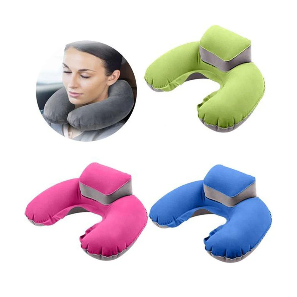 Sleeping Pillow Inflatable Travel Mother and Child U-shape Outdoor Neck