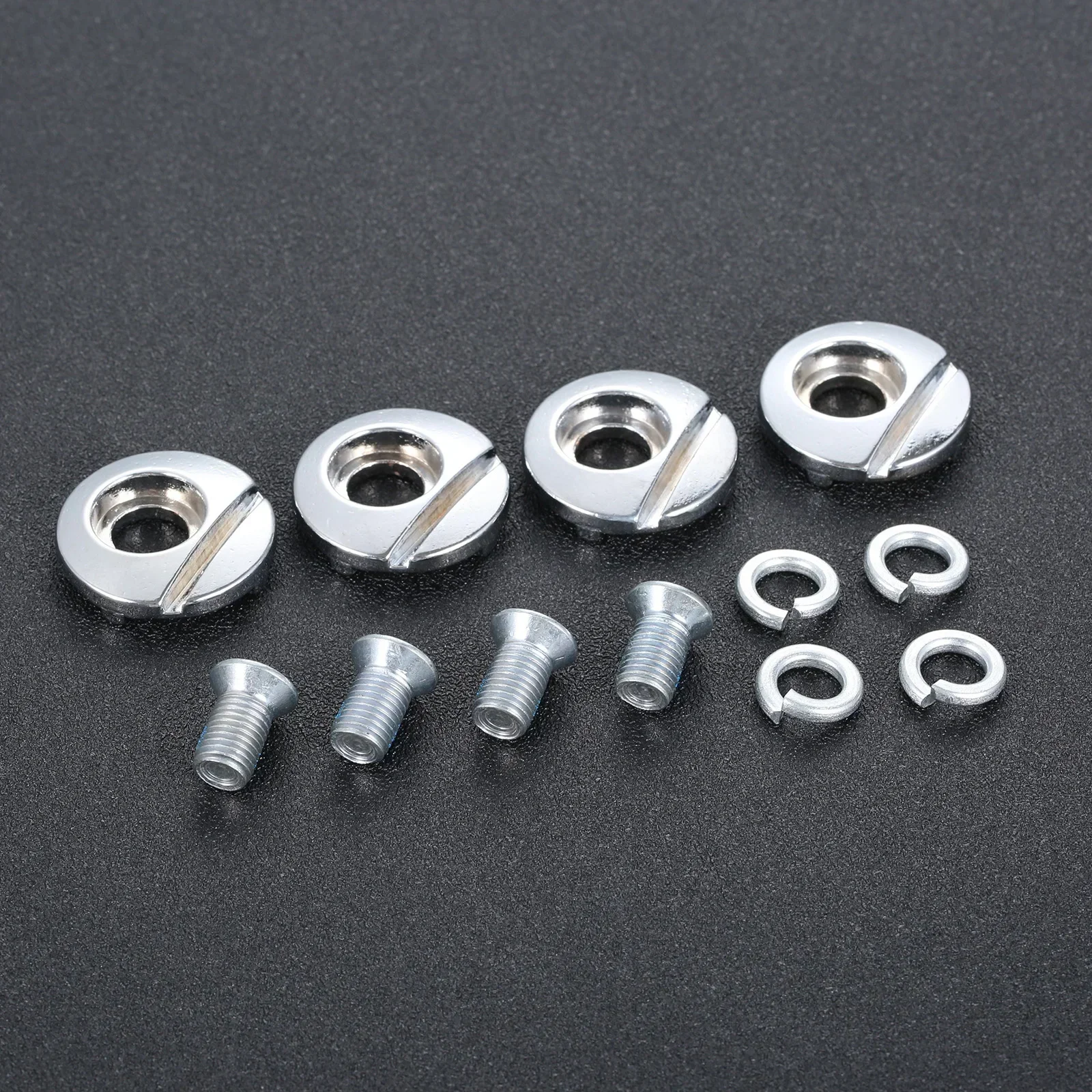 4Pcs Stainless Steel Roller Skates Shoes HV Mushroom Heads Nail Button Screws Gaskets Inline Skating Cuff Screws Inner Dia. 10mm