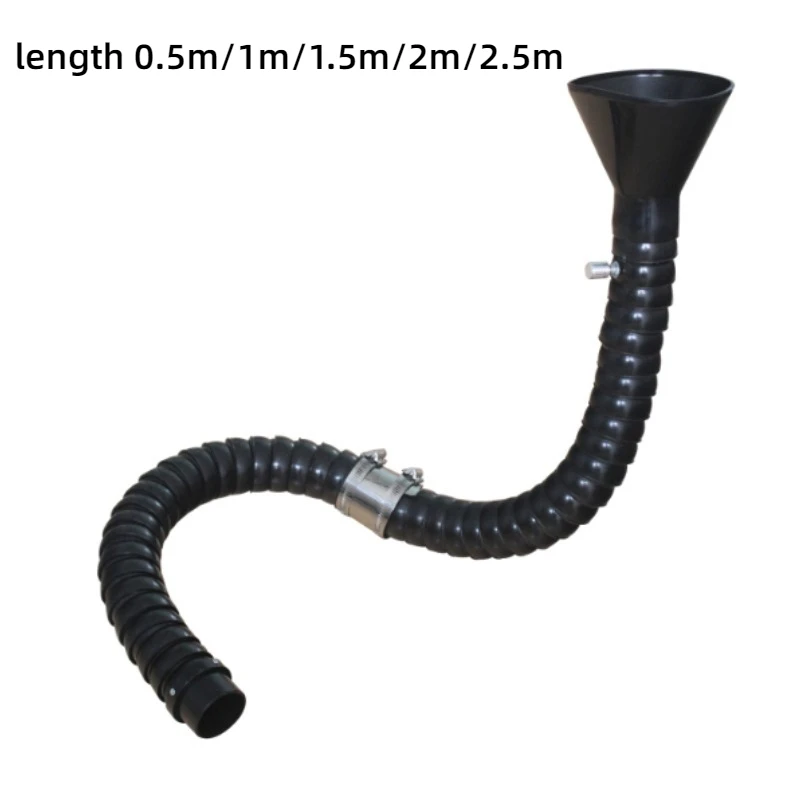 50mm 75mm POM Flexible Smoke Exhaust Ventilator Pipe Soldering smoke Extractor Welding Fume Arms with Square Round Hood