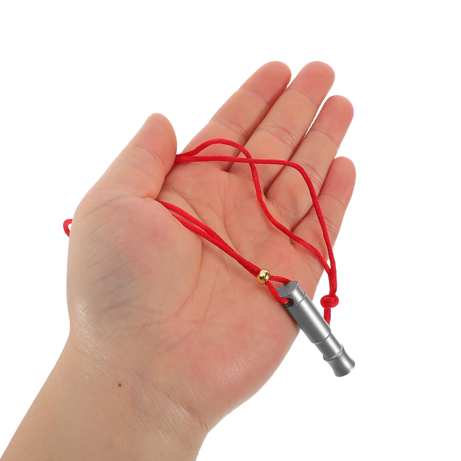 

2Pcs Mini Stainless Steel Survival Whistle Super Loud Crisp Sound Emergency Whistle for Outdoor Activities Hiking Camping Soccer