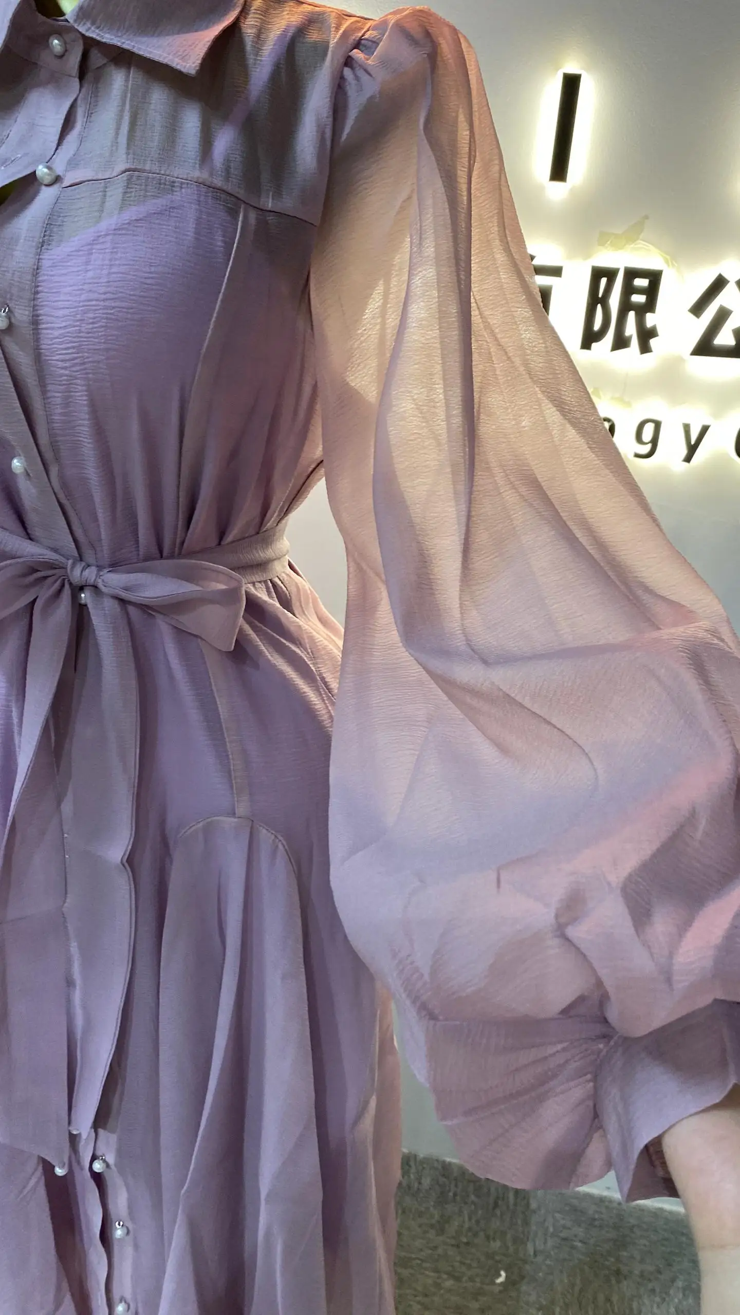 

2025 latest autumn Roman tunic casual women's empire stitching lace dress-GZMM428