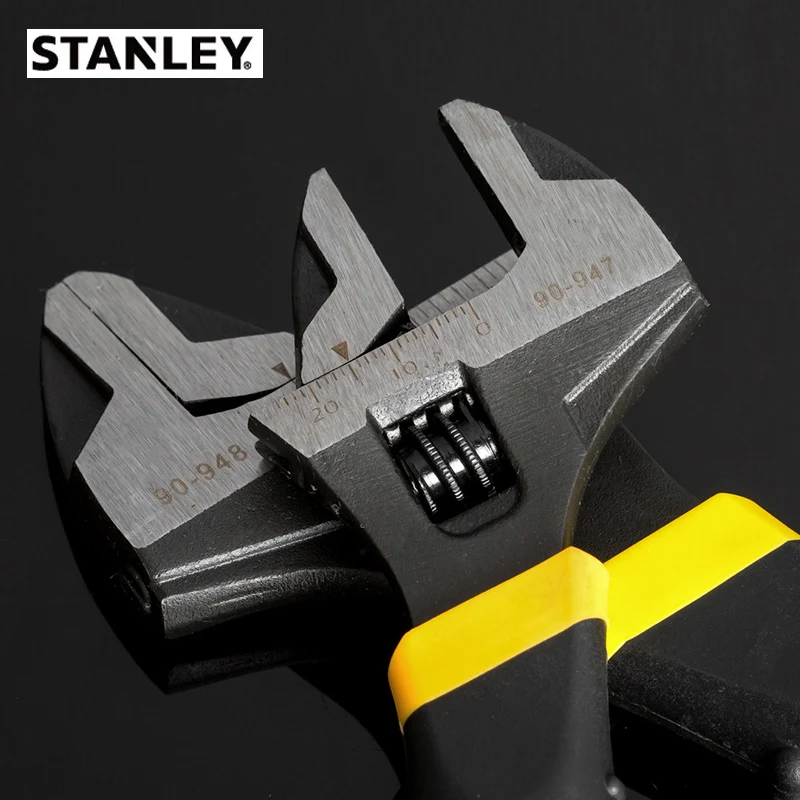 STANLEY Chromium-vanadium steel adjustable wrench with two-color handle  90-947 90-948 90-949 90-950