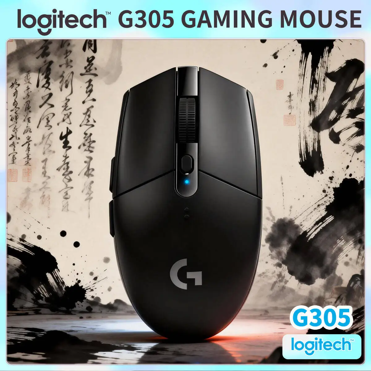 LIGHTSPEED Wireless Gaming Mouse Logitech G305, 1ms Lag-Free, 12000 DPI HERO 12K, 6 Customizable Buttons, 250hr Battery 99g