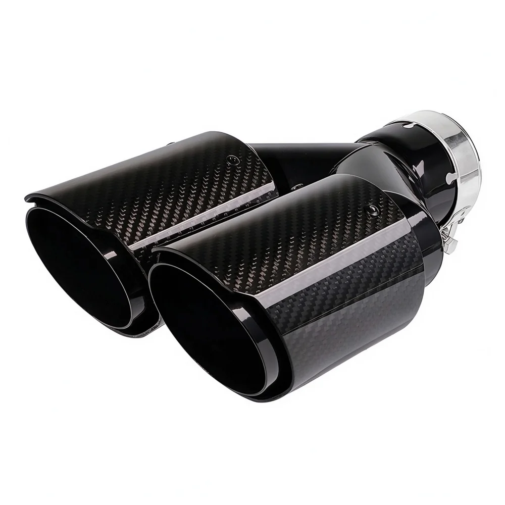2,5-Zoll-Einlass, doppelter 3, – Exhaust Tips Dual Outlet Carbon Fiber 63Mm Bewertung und Preis