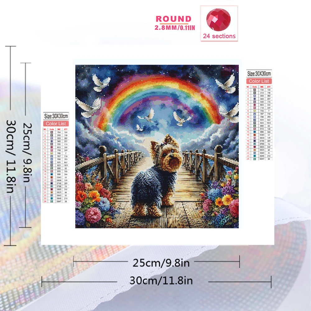 Momoart Animal Diamond Painting Dog Cross Stitch Kit Embroidery Pigeon Diamond Mosaic Flower Suitable For Beginners Wall Decor