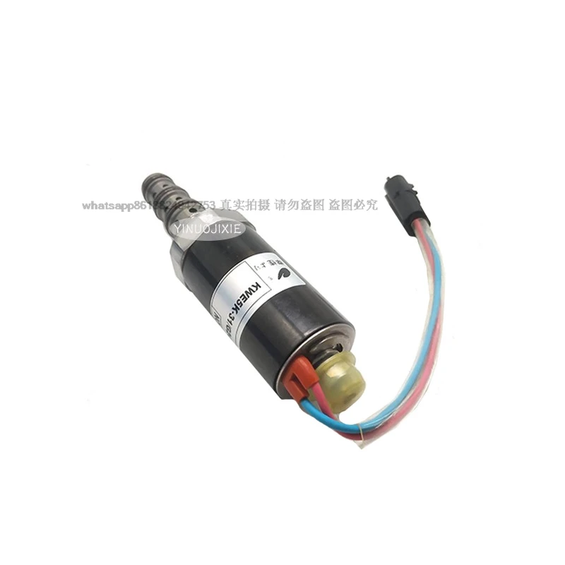 Excavator accessories are  for SY135 safety lock solenoid valve, hydraulic main pump valve KWE5K-20 G24D07