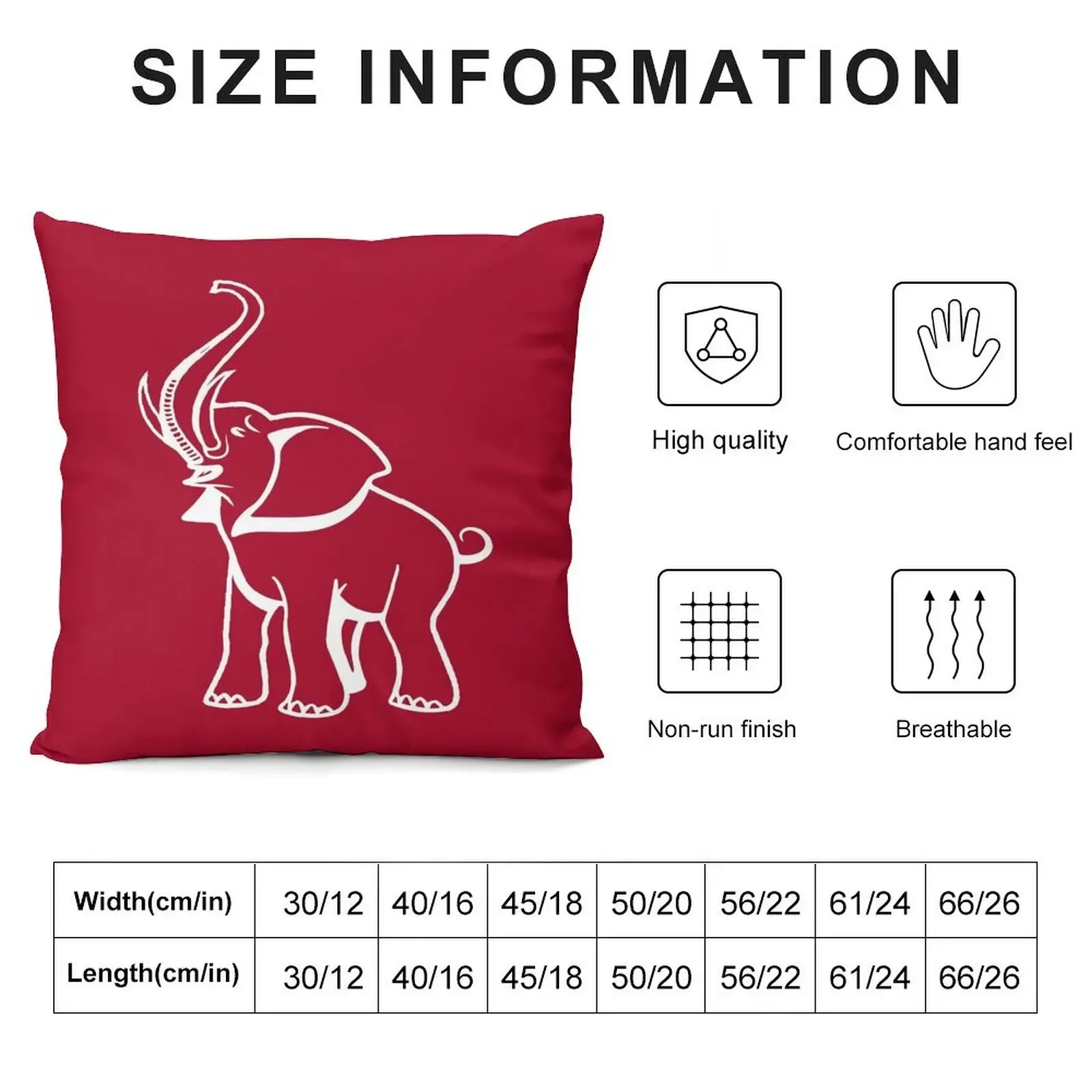 Delta Elephant Sigma Red Theta 2 Throw Pillow Luxury Cushion Cover Pillowcases For Pillows Cushion Cover Set Throw Pillow pillow