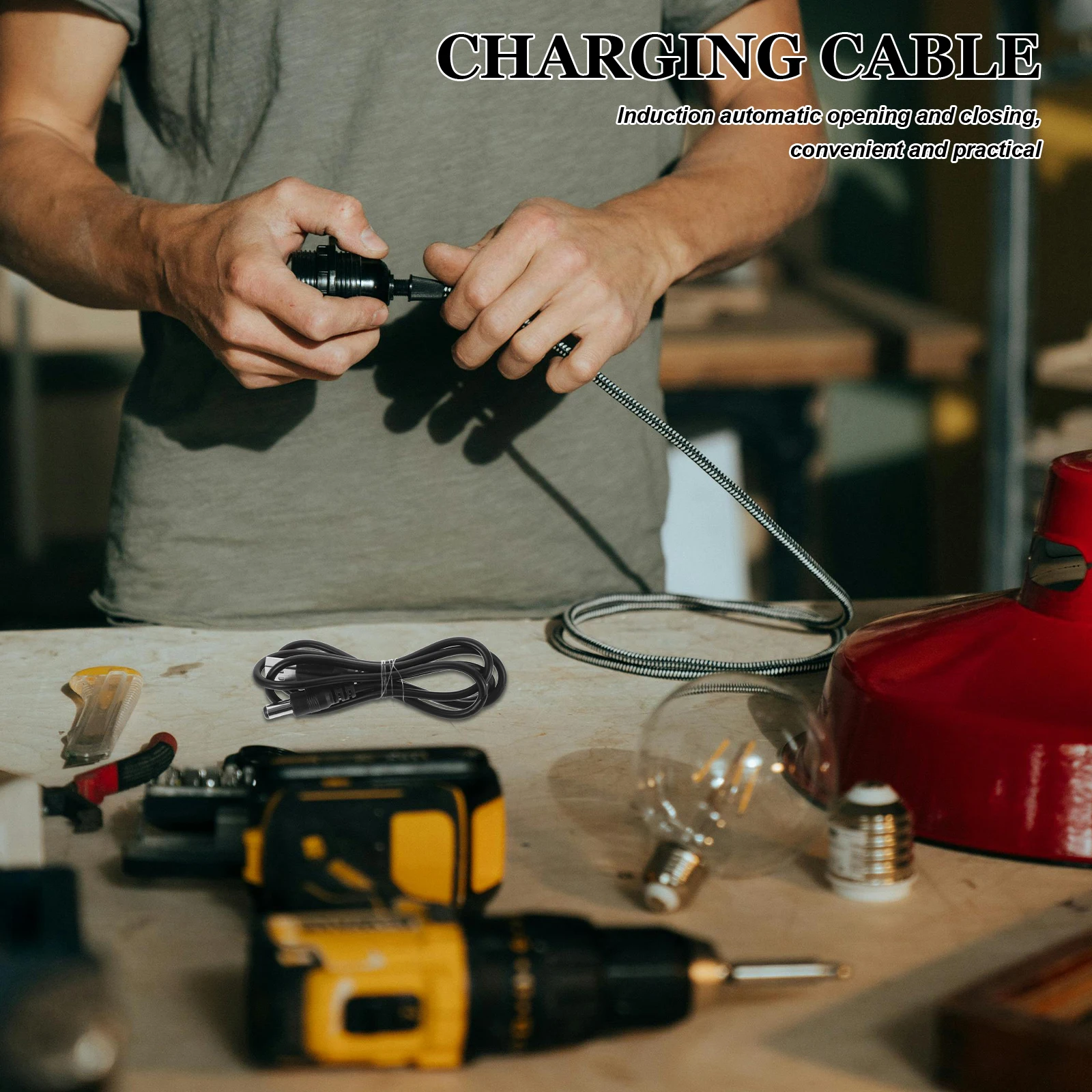 

Usb Charging Cable 1A Smart Trash Power Cord For Garbage Can 5V Charging Cable Usb To Dc Cord For Trash Can 5V Dc Power