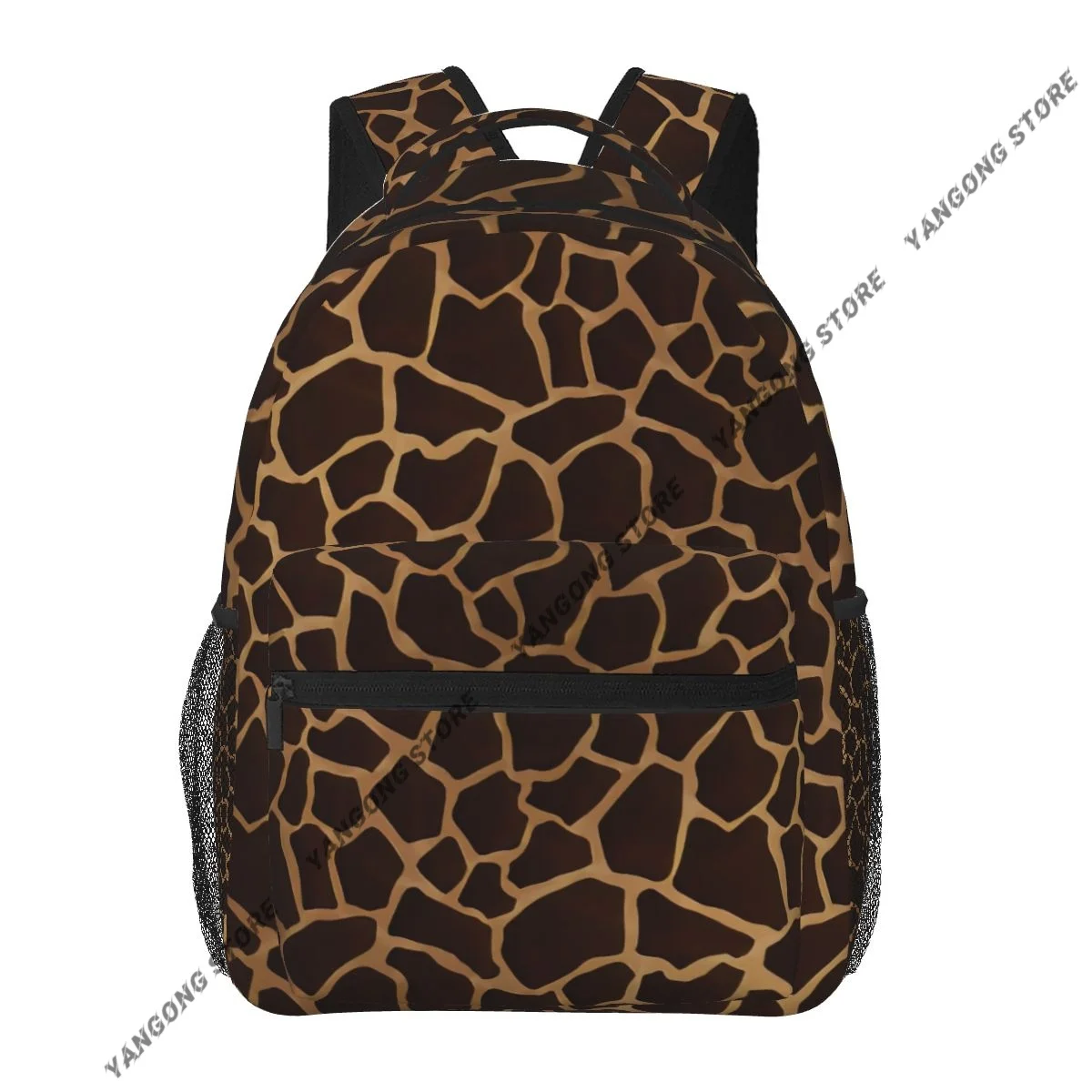 Giraffe Skin Texture Backpack School Bags Casual for Teenager Girls Shoulder Bag Travel Bags