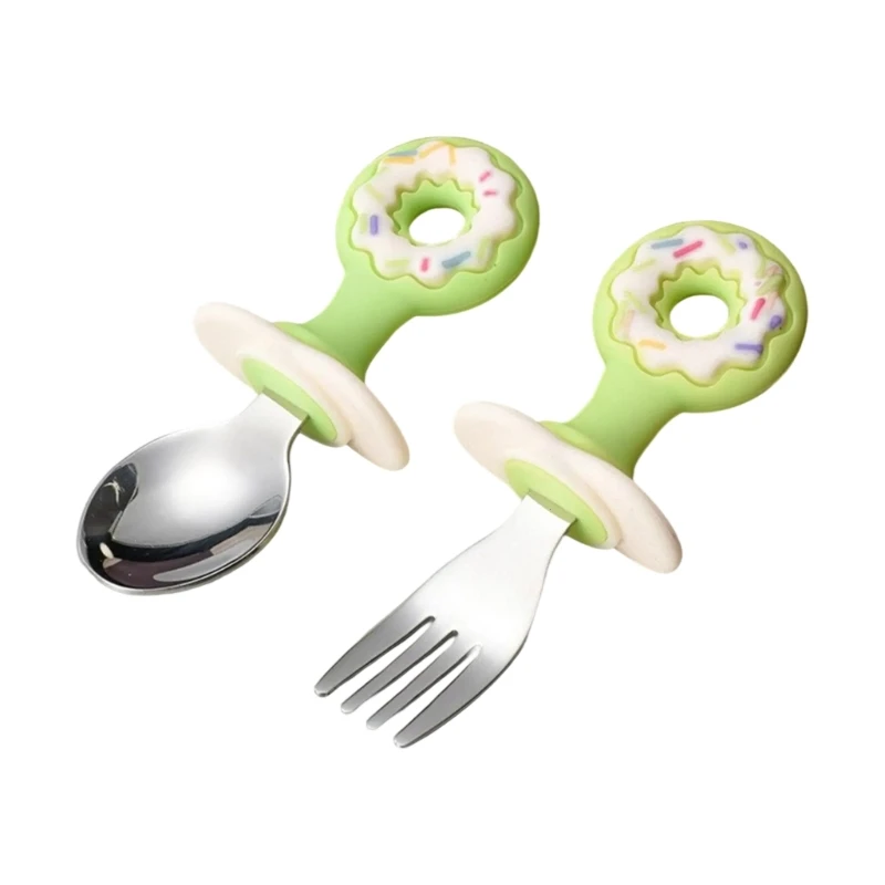 

Silicone Baby Spoons Fork Feeding Set Baby Flatwaret First Feeding Utensils Spoon Cutlery Baby Led Weaning Supplies
