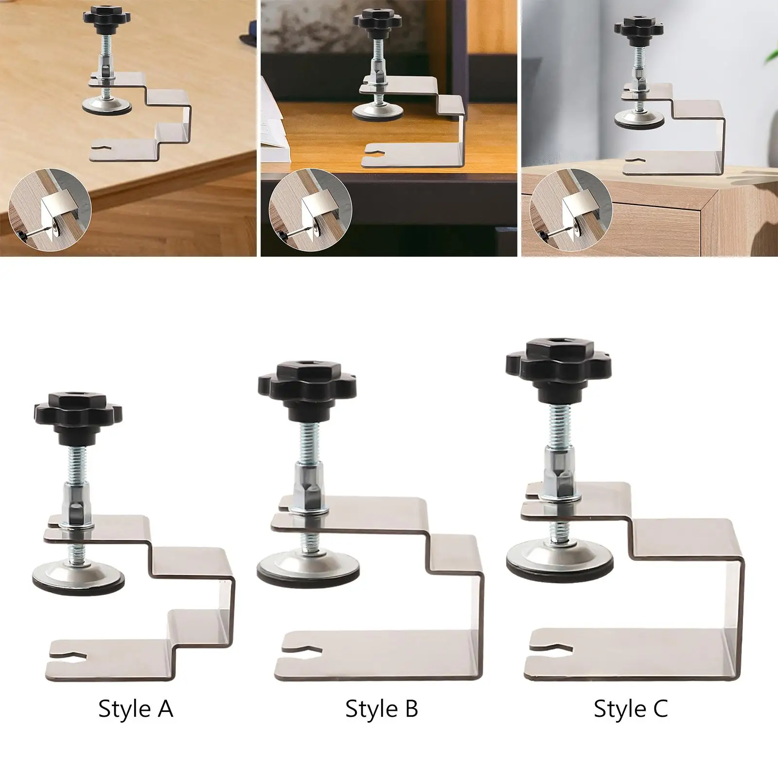 Woodworking Clamp Heavy Duty Adjustable Metal Corner Clamp Wide Jaw for Wood Tools Panel Fixing and Drawer Installation Aid