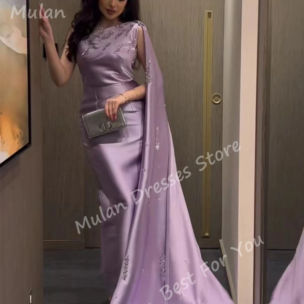 Elegante Abendkleider für Saudi-Arabien Frauen lange Satin boden lange Meerjungfrau Sonder veranstaltungen Abschluss ball Party kleid Hochzeit