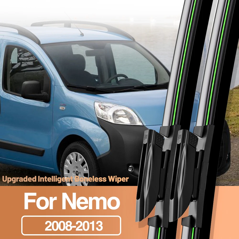 

2pcs For Citroen Nemo 2008-2013 Front Windshield Wiper Blades Windscreen Window Accessories 2009 2010 2011 2012