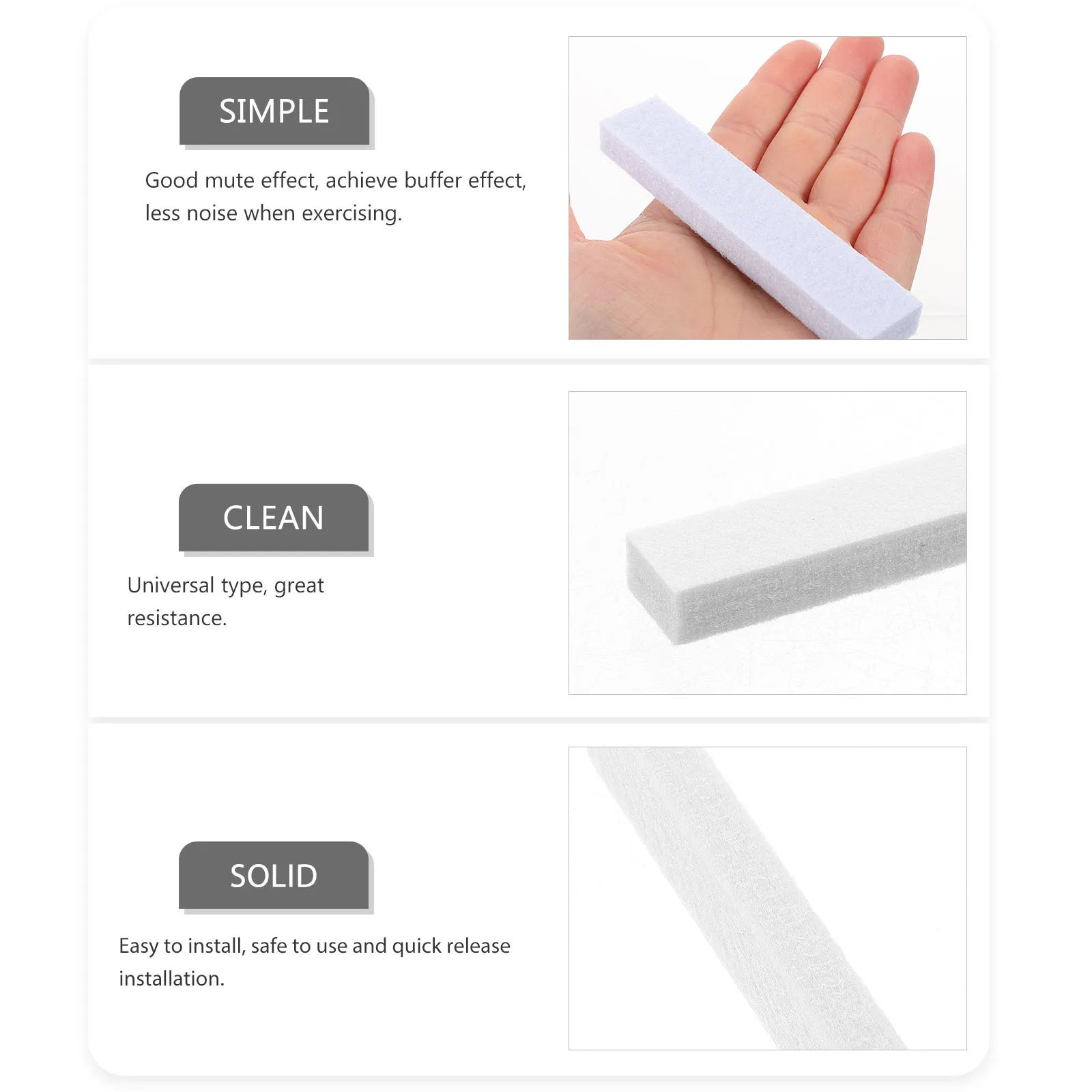 

Exercise Bike Pads Felt Indoor Cycling Brake Braking Replacement Non-Slip Wear-Resistant Gym Bike Brake Blocks