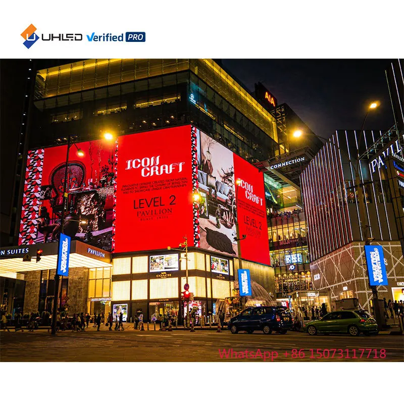 P6.67 شاشة LED مخصصة سطوع عالية 960x960mm شاشة LED للإعلان التجاري في الهواء الطلق شاشة عرض LED