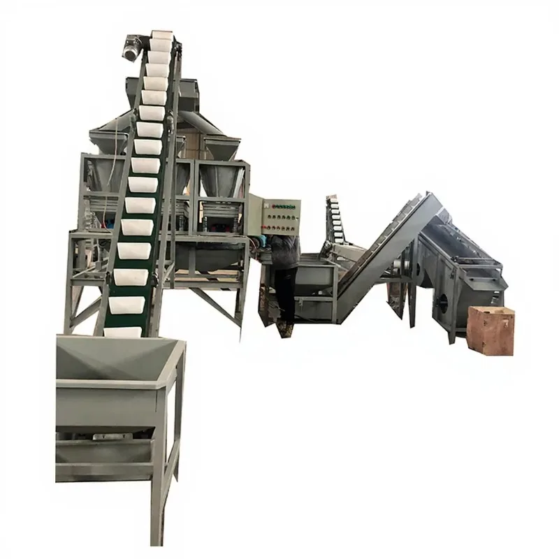 High Efficiency Customized Walnut Processing Line Cracking Shelling Separating Grading Machine Stainless Steel Factory Price