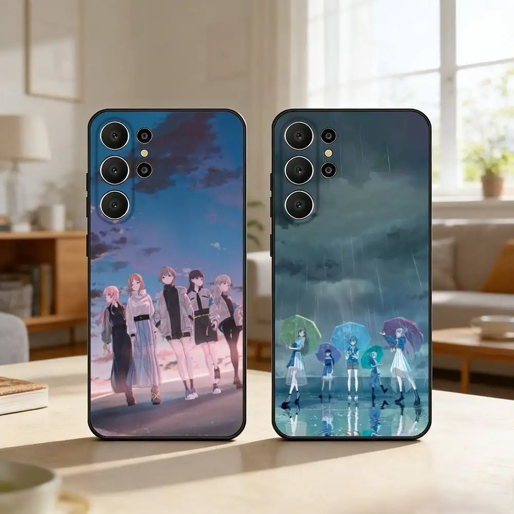 G-Girl Anime BandS C-Cry Phone Case For Samsung S26,S25,24,23,22,30,21,10,9,Ultra,Plus,Lite,Black Soft Case