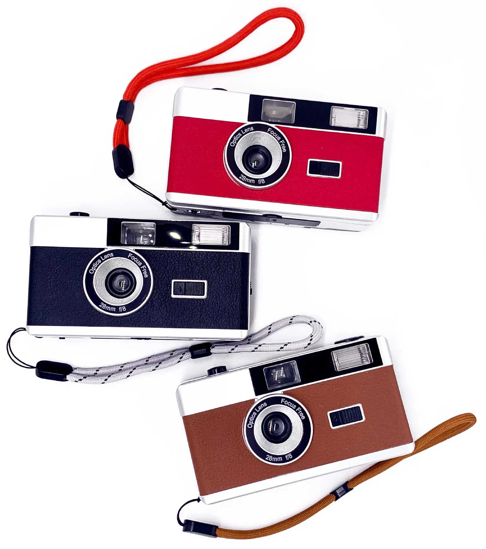 BHF-01 35MM Film Camera With Flash Iight Multiple Use Of Vintage Film Photography Fool Non-Disposable Camera 135 Film/35Mm Film