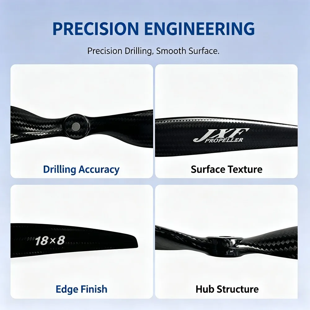 RC Fixed Wing Propeller JXF IIDMRTX Carbon Fiber Electric Blades 20/21/22/24 Inch for RC Airplane flight replacement spare parts view 6