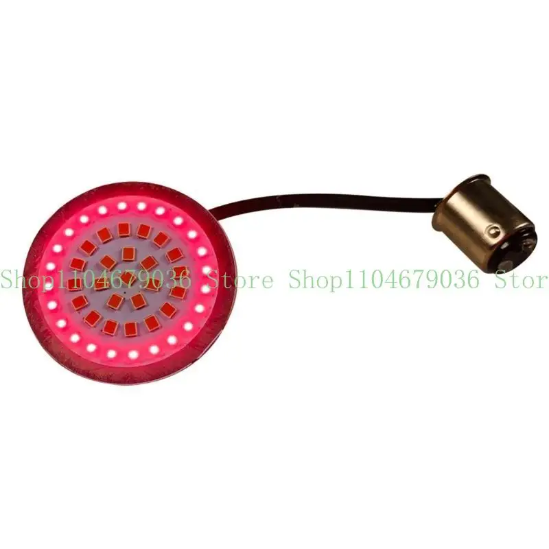 652F مصابيح LED للدراجات النارية مع عدسات واضحة: وضع تشغيل الموضع الخلفي إشارة ، ومؤشرات تشغيل وضوء الفرامل