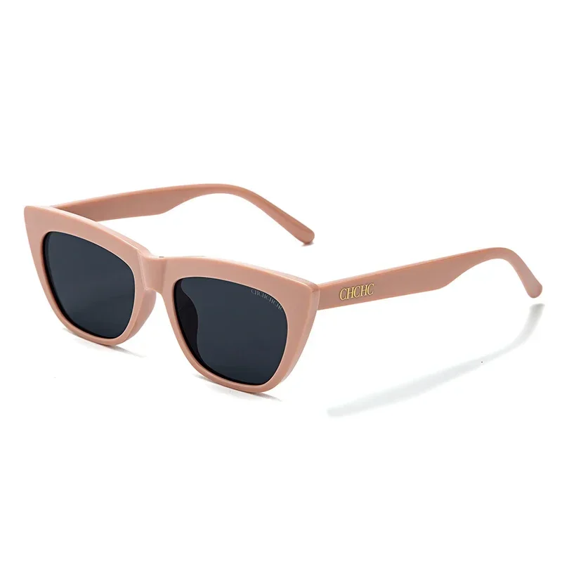 CH Classic Macaron Creativity Unique Design Versatile Women's Accessories Simple Fashion Design Solid Color Frame Sunglasses