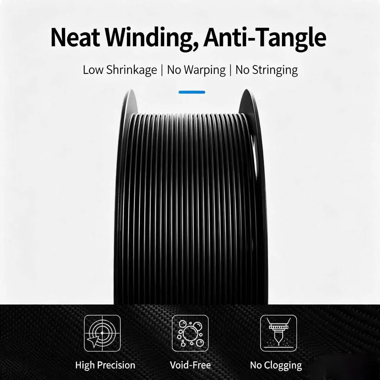 5KG ABS GF Filament 2.85mm Glass Fiber High Purity High Strength 3D Printer Filament 2.85 mm Spool for Industrial 3D Printing