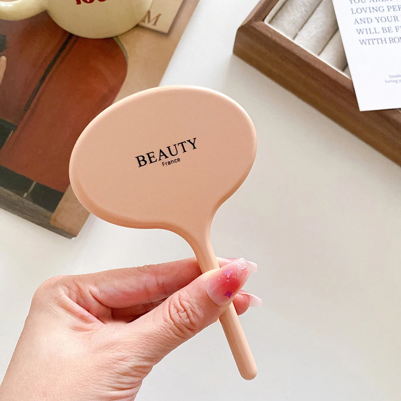 Beauty Cosmetic Mini Hand Held Mirror Comb Set Convenient Vintage Acetate Comb Makeup Mirror For Women Girls