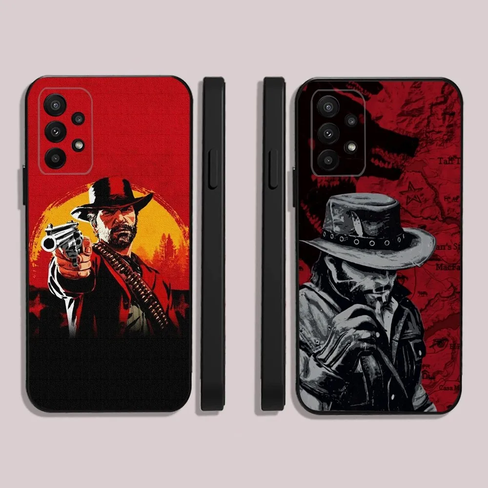 

Red Dead Redemption RDR 2 Phone Case For Samsung S24,23,22,30,21,10,9,Ultra,Plus,Lite,FE,5G Black Soft Case