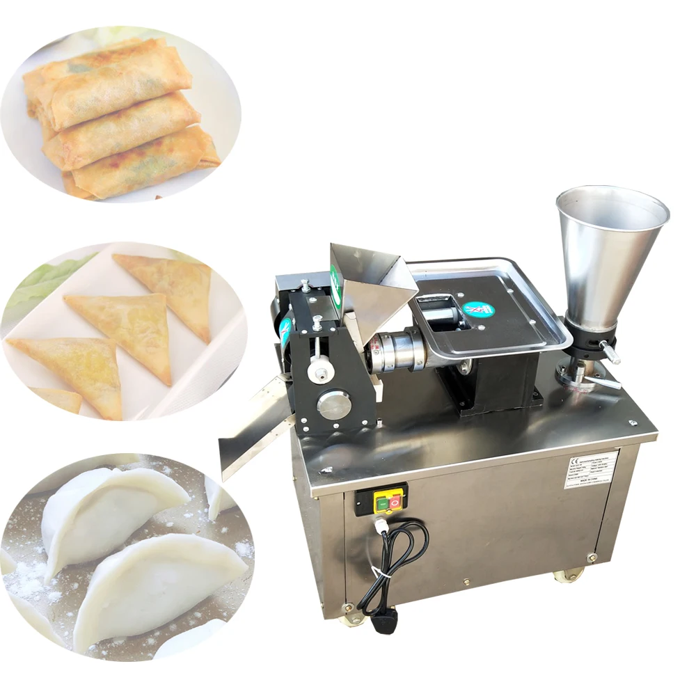Gyoza Spring Roll Empanada Samosa Making Machine Automatic Samosa Maker 4800pcs/h Stainless Steel Dumpling Wrapper Machine