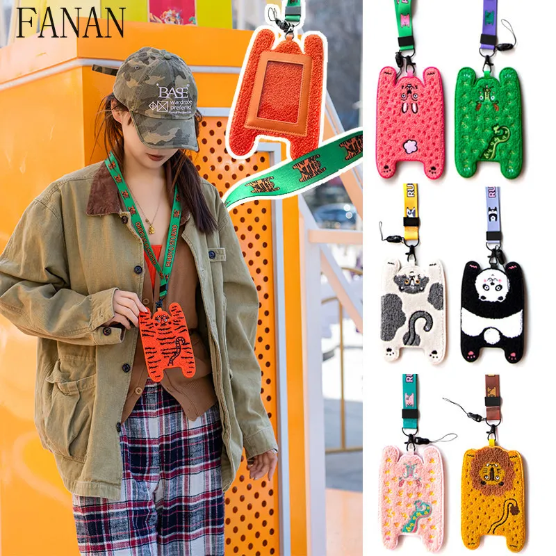 

Оригинальный дизайн, милый держатель для карт, шнурок для карт общественного транспорта, студенческих карт, пропусков, удостоверений личности, длинный шнурок для контроля доступа, держатели для удостоверений личности